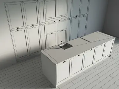 2-Kitchen2 glossy 1 3D model