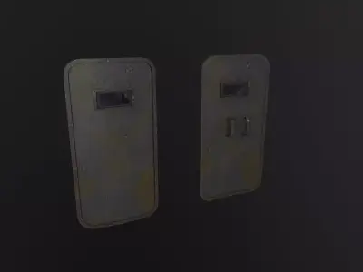 Riot Shield 3D Model Low-poly 3D model