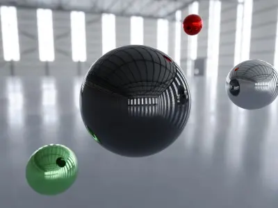 HDRI - Airplane Hangar Interior 2  Texture