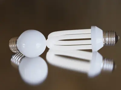 lamp LED Low-poly 3D model