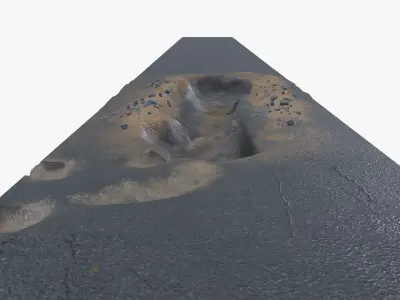 Construction Road 3D model