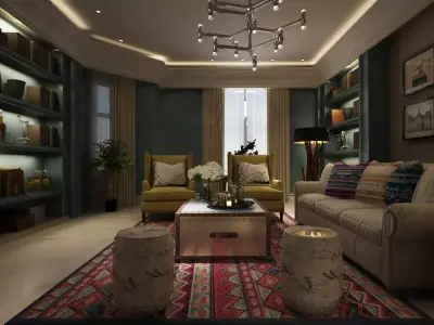 WHITE VILLA 3D model buy