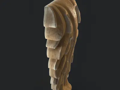 Carving wood 3D print model