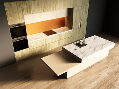 13-Kitchen1 texture 2 3D model