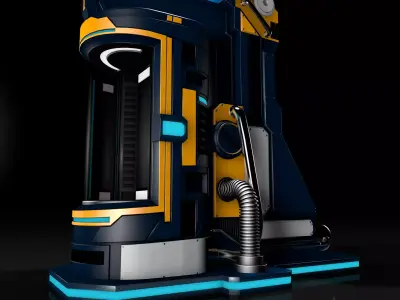 Sci Fi Liquid Container 3D model