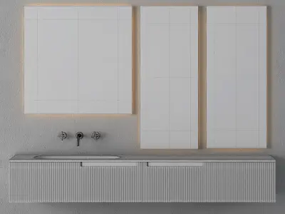 Bathroom Cabinet - Fiora Snergy Serie 3D model