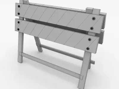 Safety Barrier 3D model