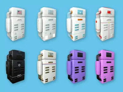 08 Astronaut Backpack Collection - Character Design Fashion