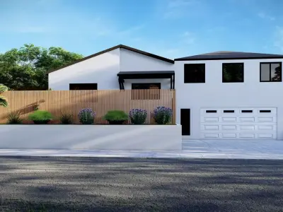 3D Exterior Scene 3D model design garden and landscape 3D  3D model 10