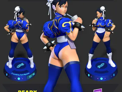 Chun-Li - Street Fighter Fanart 3D print model