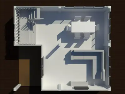 Low cost house by REVIT 25R10 3D model