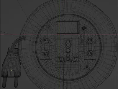 Curved Extension Box Low-poly 3D model