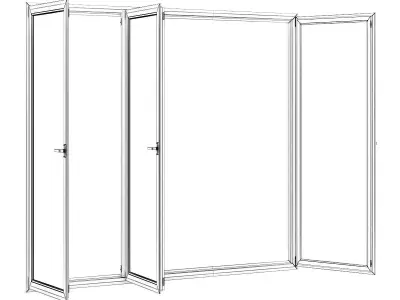 Metal Window 2824mm x 2360mm 3D model