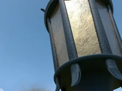 Big Lamp  Low-poly 3D model