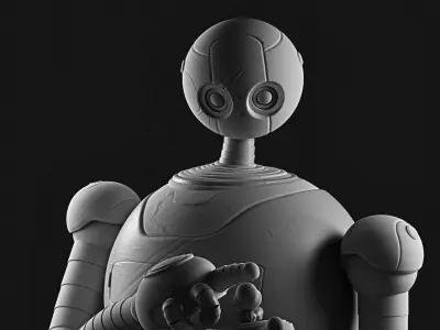 Roz figure 3D printing from The Wild Robot 3D print model