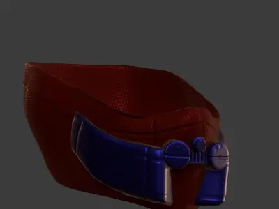 Gas mask helmet 3d model scifi Low-poly  Low-poly 3D model 265