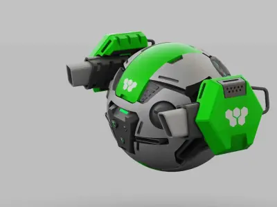 BALL DROID RC-100 RIGGED 3D model