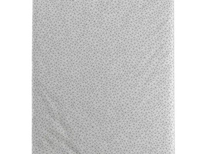 Gray short pile rug 3D model
