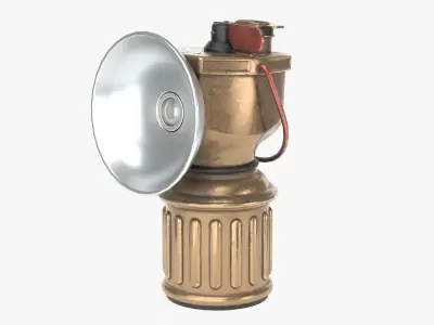 Miners Lantern Low-poly 3D model