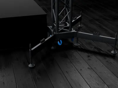 Concert Stage Detailed Model 3D model