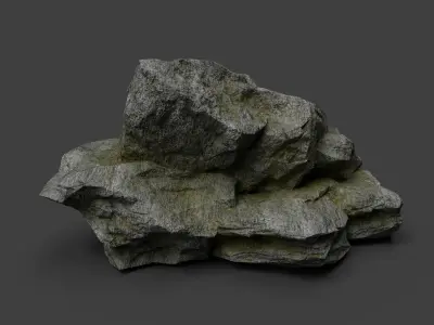 Rock 7-5 Low-poly 3D model