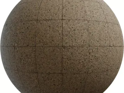 Exposed Aggregate Concrete Tiles PBR Texture Texture