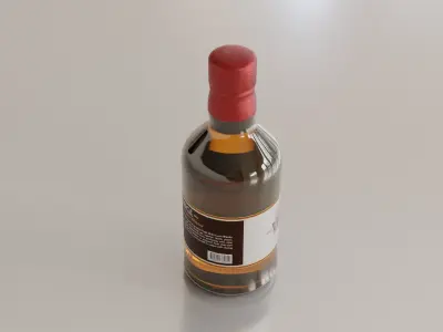 Whisky Scotch Bottle 01 3D model
