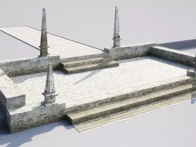 garden alley 18-06 AM148 3D model