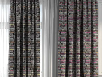 Curtain Set 255 3D model