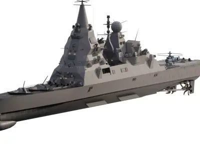 Russian navy Shkval class 3D model