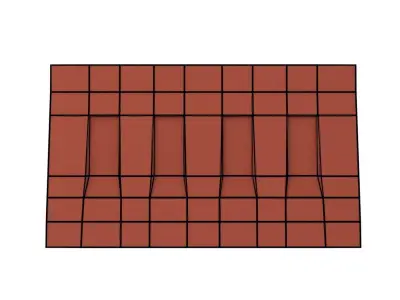 low-poly plastic roadblock Free low-poly 3D model