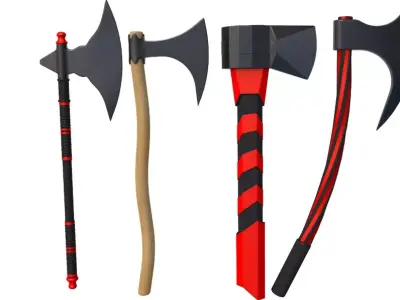 Axe collection 3D model