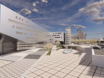 Modern City Block -A33 3D model