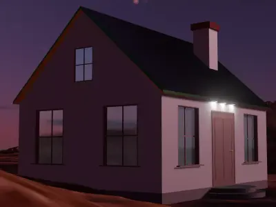 Small House Free 3D model 5