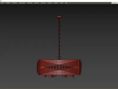 ZARA CHANDELIER Low-poly 3D model
