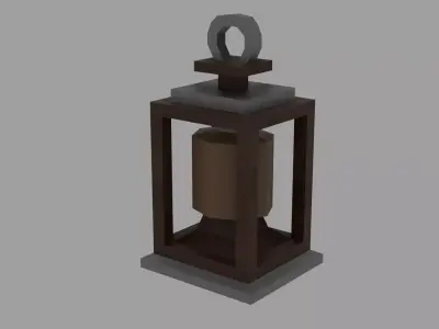 Stylized Low Poly  Lantern  Game Ready Low-poly 3D model
