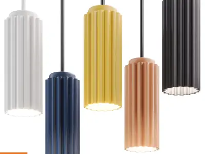 Hanging LED Bedside Lamp 3D model