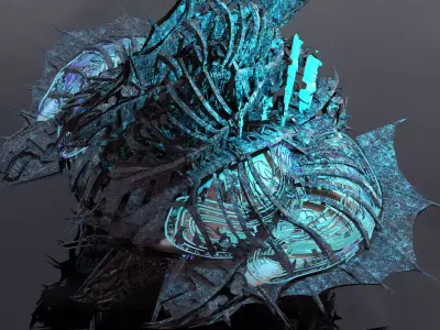 Deep Sea Stealth Ship 3 3D model