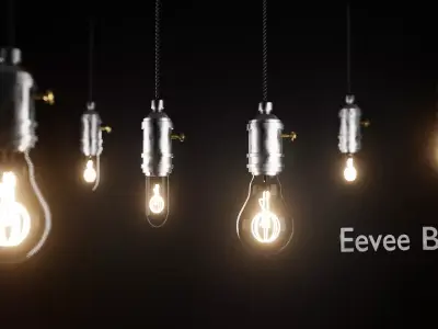 Eevee Light Bulbs by Iqonic Design 3D model