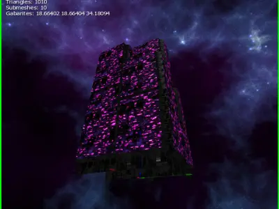 3D Sci-fi Skyscrapers Low-poly 3D model