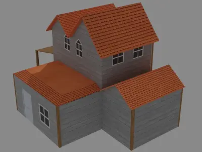 Modern Home Villa Free 3D model