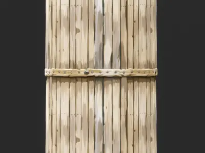 Stylized Wood Fence Seamless Texture  Texture