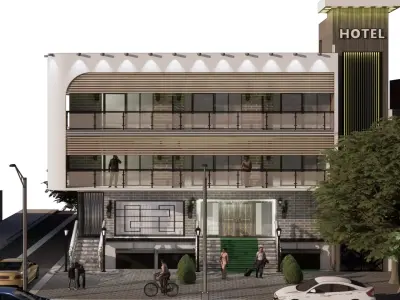Modern Hotel 3D model