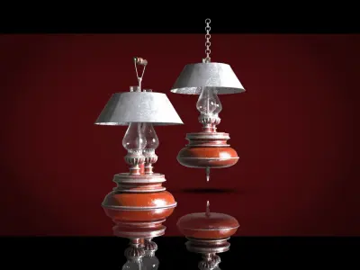 Kerosene lamps 3D model