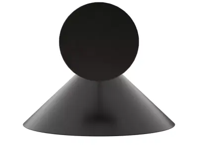 Andre Black Wall Sconce Light Low-poly 3D model