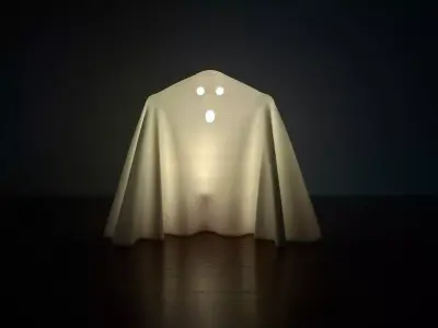 Ghost Lamp Cover STL 3D print model