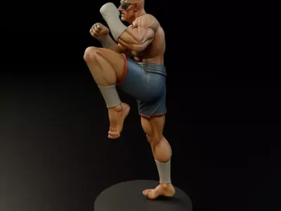Sagat 3D print model