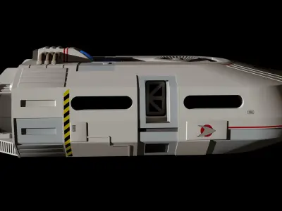 Small Transport Space Shuttle 3D model