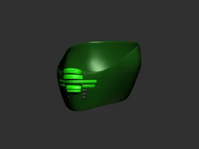 helmet high poly sculpt 3d printable ver 7 3D model 3D model 112