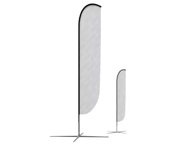 Feather flag 3DM021 3D model